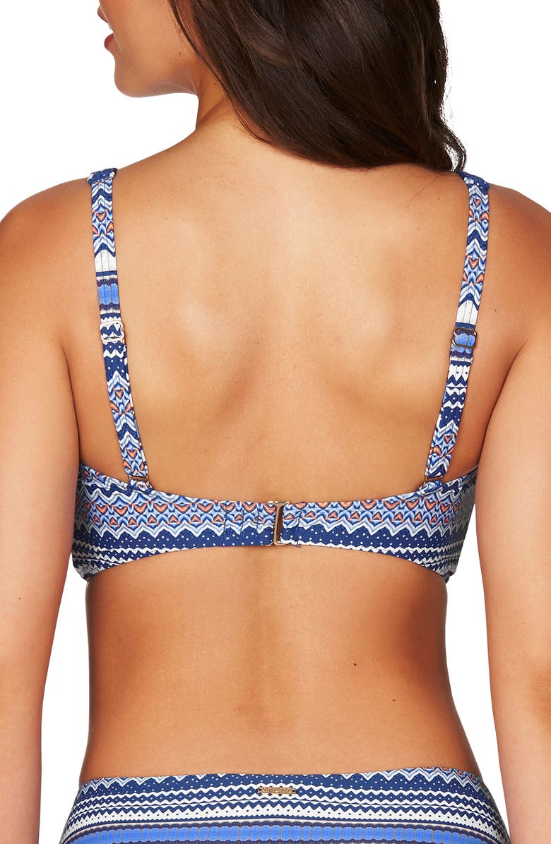 Sea Level Paneled Print Bikini Top, Alternate, color,