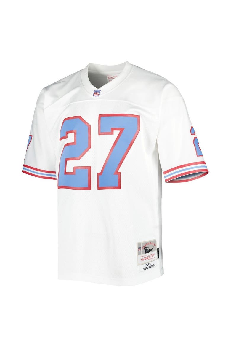 Men's Mitchell & Ness Eddie George White Houston Oilers 1996 Legacy Replica Jersey, Alternate, color, White