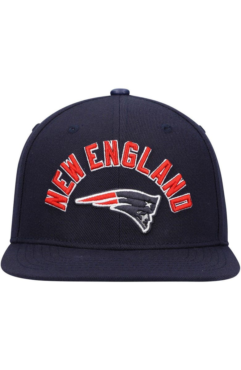 PRO STANDARD Men's Pro Standard Navy New England Patriots Stacked Snapback Hat, Alternate, color, 