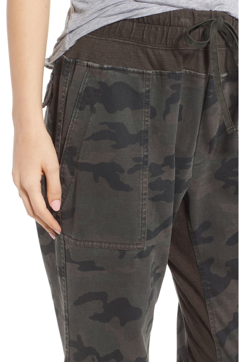 Contrast Waist Camo Jogger Pants, Alternate, color, ARTILLERY CAMO