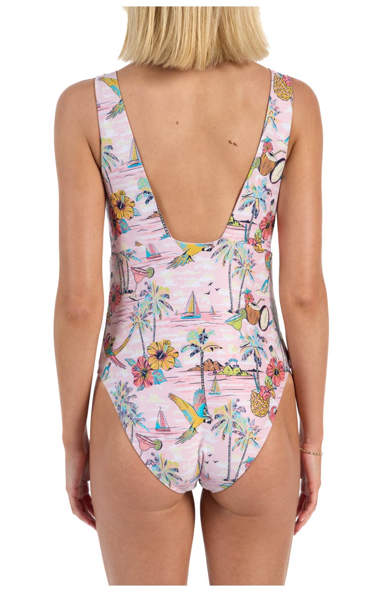 Kenny Flowers The Margaritaville Wastin' Away Again Sculpt One Piece, Alternate, color, Pink