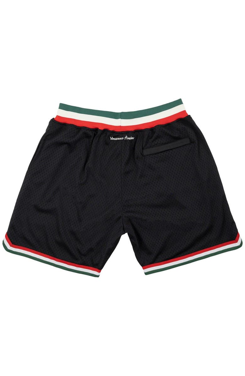 RINGS & CRWNS Men's Rings & Crwns Black Azules de Veracruz Replica Mesh Shorts, Alternate, color, Black