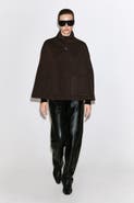 COS Shawl-Collar Double-Faced Wool Cape