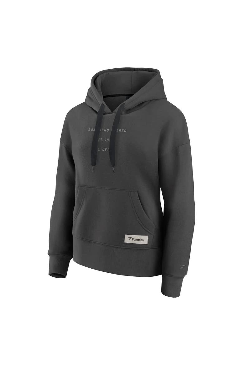 Women's Fanatics Charcoal San Diego Padres Elements Future Ground Subtle Tonal Pullover Hoodie, Alternate, color, Charcoal