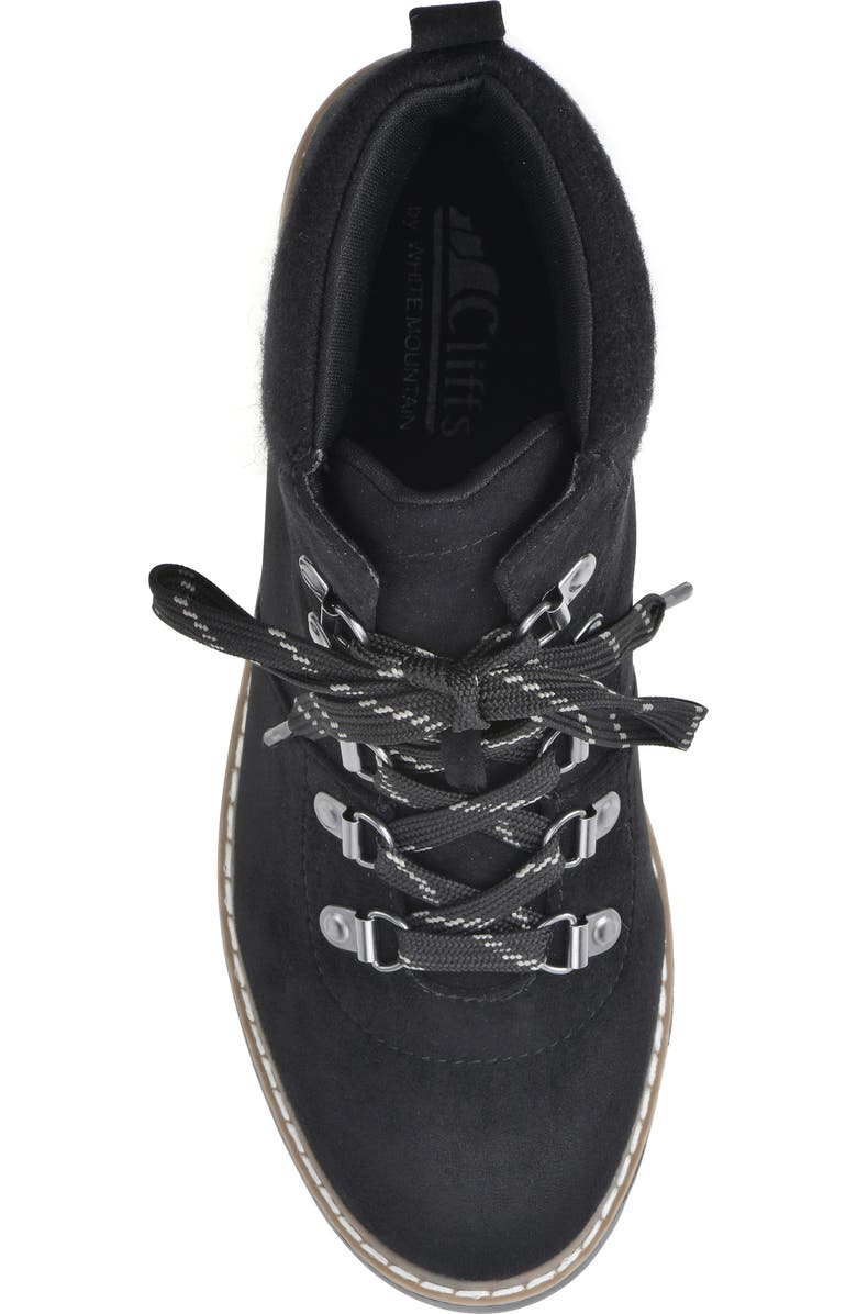 CLIFFS BY WHITE MOUNTAIN Connie Lace-up Lug Sole Boot, Alternate, color,