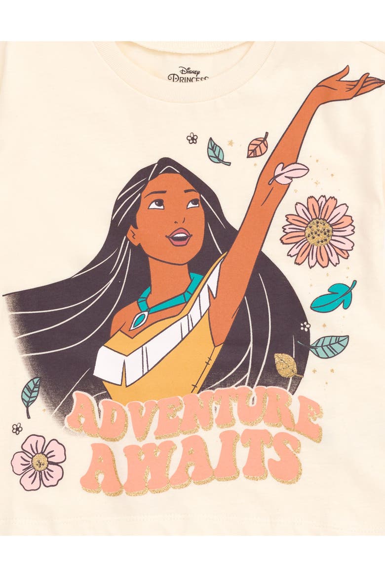 Princess 2-Piece T-Shirt and Leggings Set, Alternate, color, Pocahontas Peach