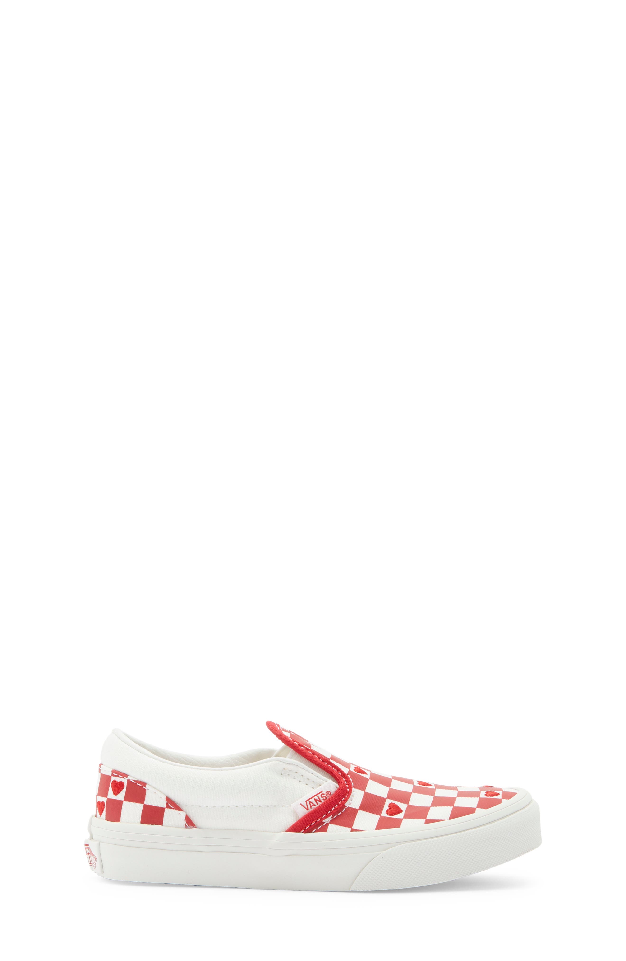 Vans Kids' Classic Slip-On Sneaker, Alternate, color, Valentines Red/True White