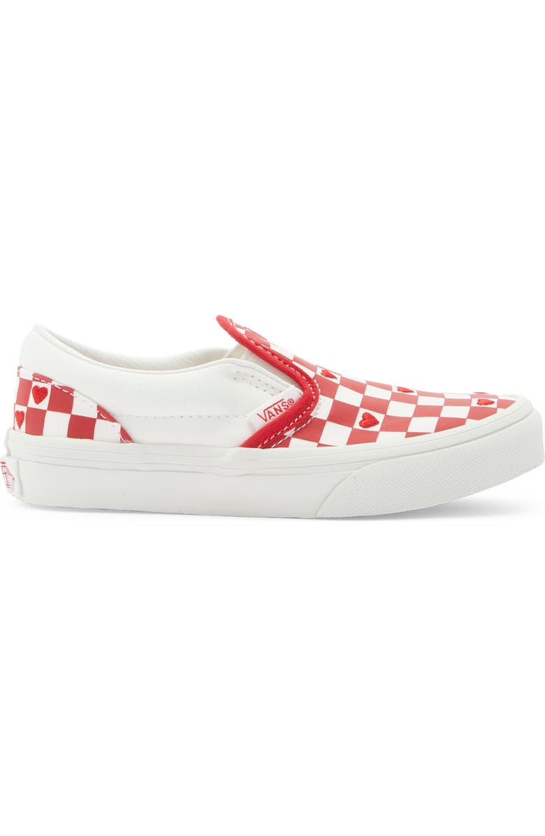 Vans Kids' Classic Slip-On Sneaker, Alternate, color, Valentines Red/True White