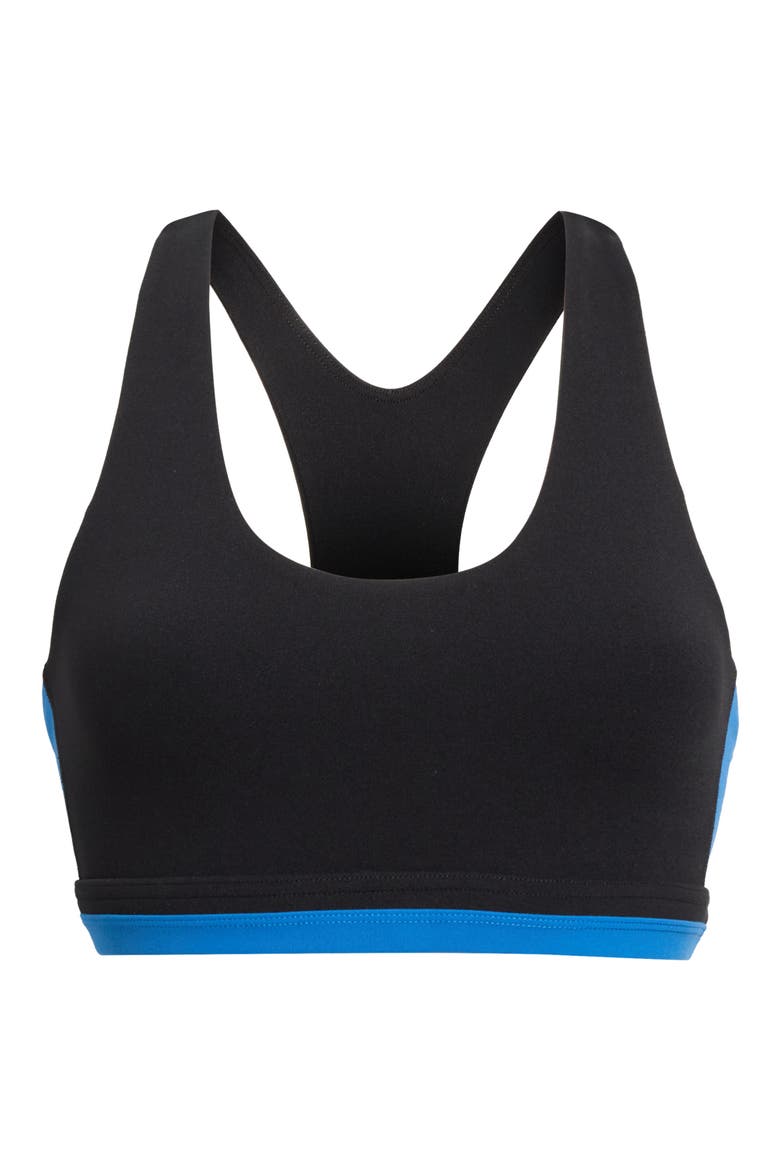 Maci Airweight™ Colorblocked Sports Bra, Alternate, color, BLACK/ CLASSIC BLUE