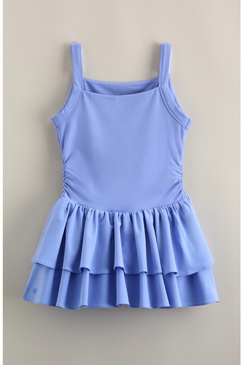 Kids' Tiered Volley Dress, Alternate, color, BLUE HYDRANGEA