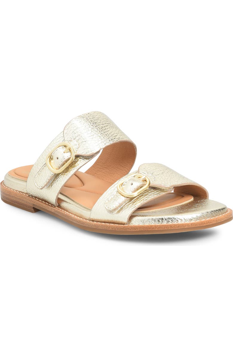 Söfft Noella Slide Sandal, Main, color, Platino
