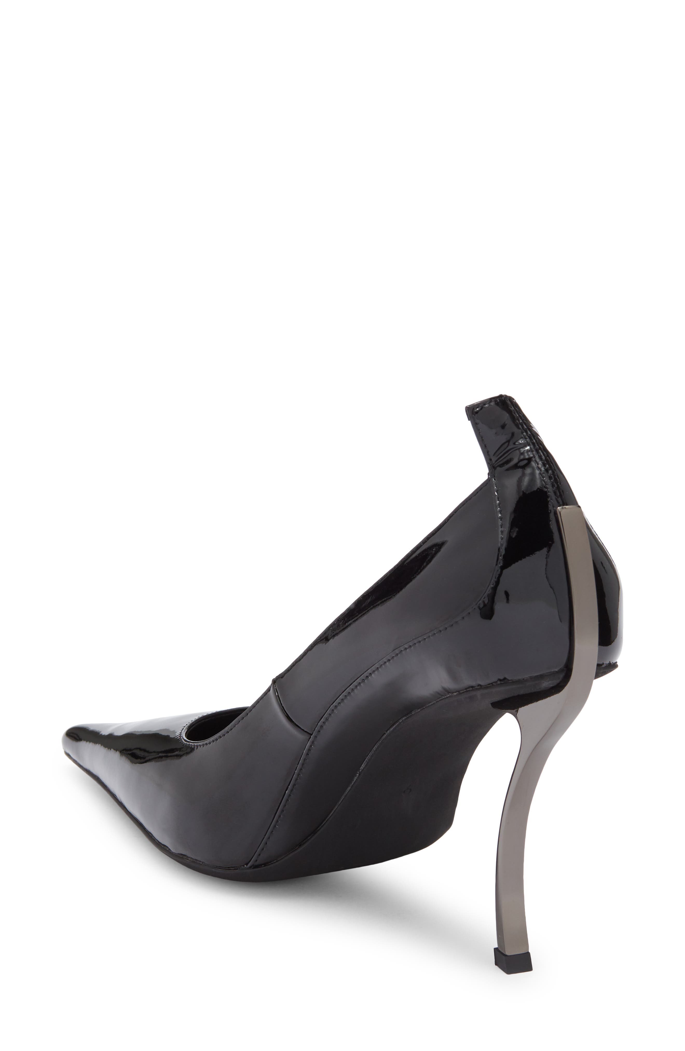 Jeffrey Campbell Freak Out Pointed Toe Pump, Alternate, color, Black Patent