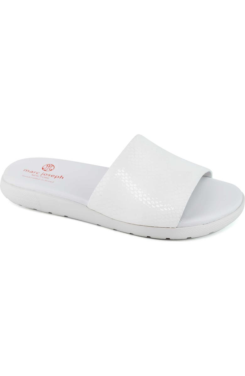 Marc Joseph New York Hudson Snakeskin Embossed Slide Sandal, Main, color,