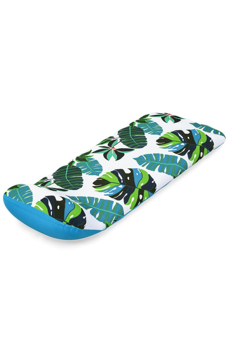 H2OGO! Blissful Drifter 72 Inch Inflatable Floating Mat with UPF Cover & Pillow, Main, color, Multicolored