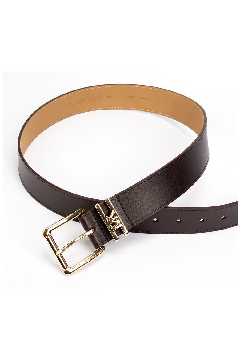 Leather Belt, Alternate, color, CHOCOLATE