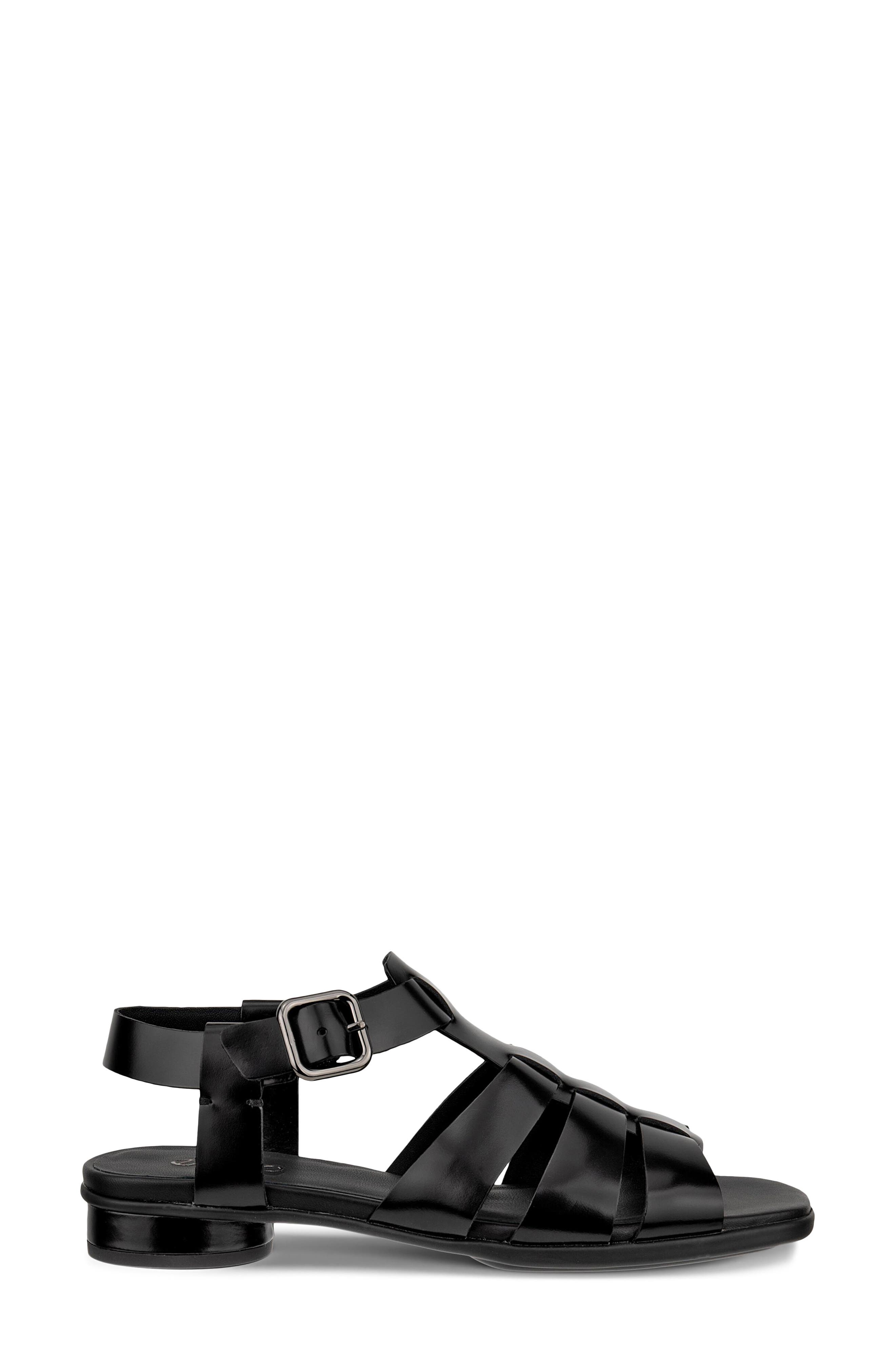 ECCO Sculpted Alba 25 Fisherman Sandal, Alternate, color, Black