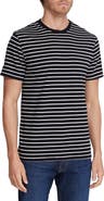 AG Bryce Stripe Crewneck Cotton T-Shirt