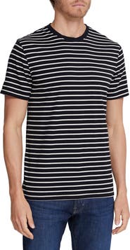 AG Bryce Stripe Crewneck Cotton T-Shirt