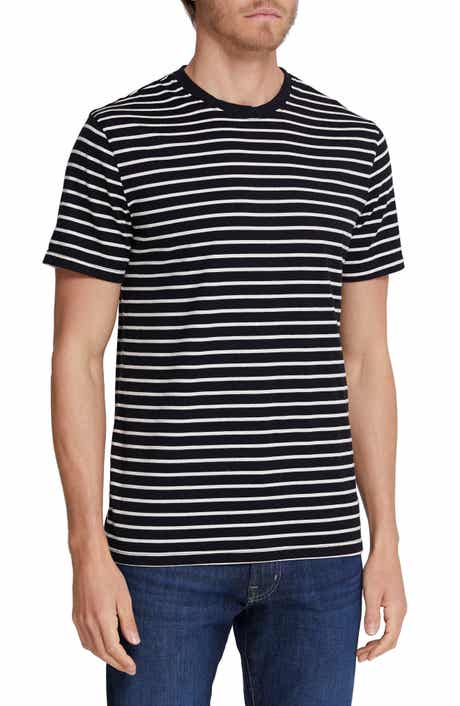 AG Bryce Stripe Crewneck Cotton T-Shirt