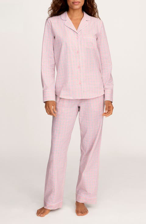 Plaid Cotton Twill Pajamas
