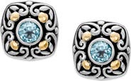 SAMUEL B. Sky Blue Topaz Stud Earrings