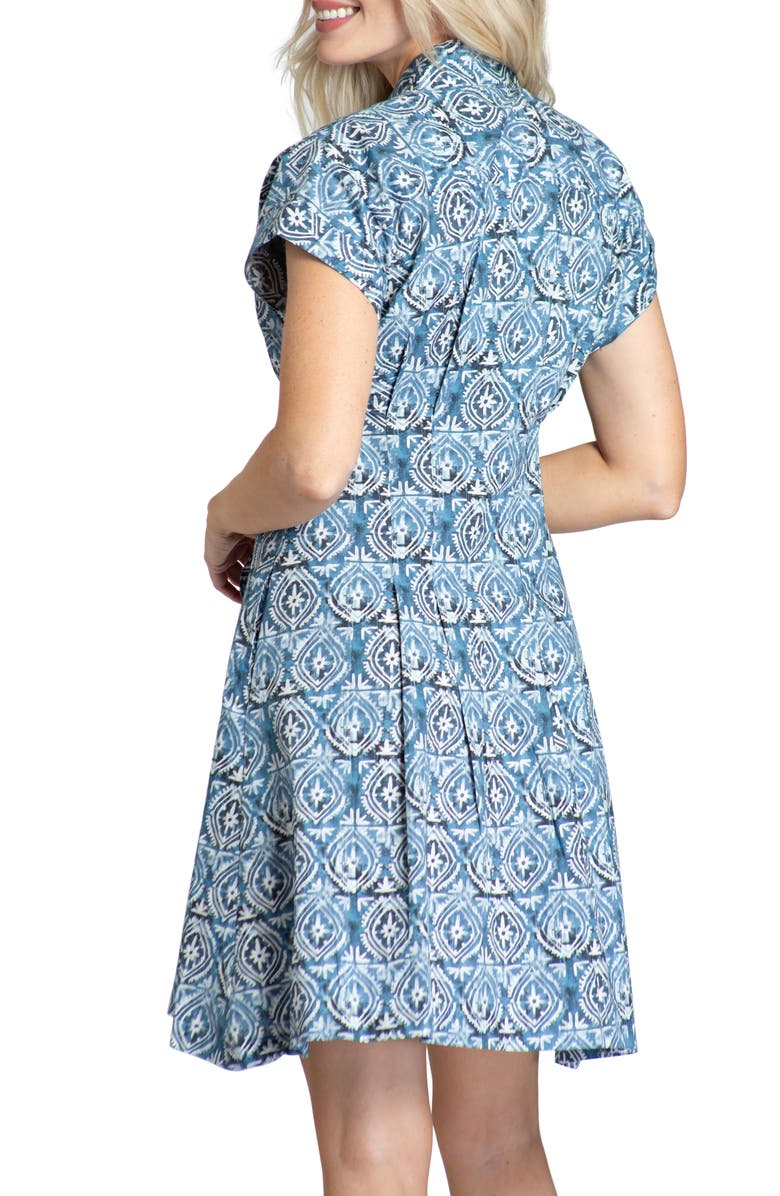 APNY Belted Shirtdress, Alternate, color, Blue Multi