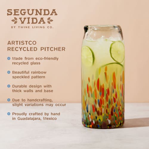 Twine Segunda Vida Artistico Recycled Pitcher In Multicolor