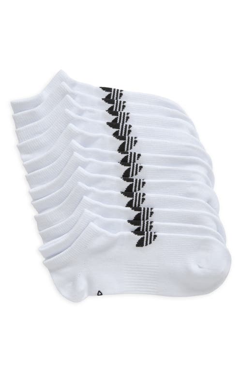 Shop Adidas Originals Adidas 6-pack Originals Superlight Ankle Socks In White/black