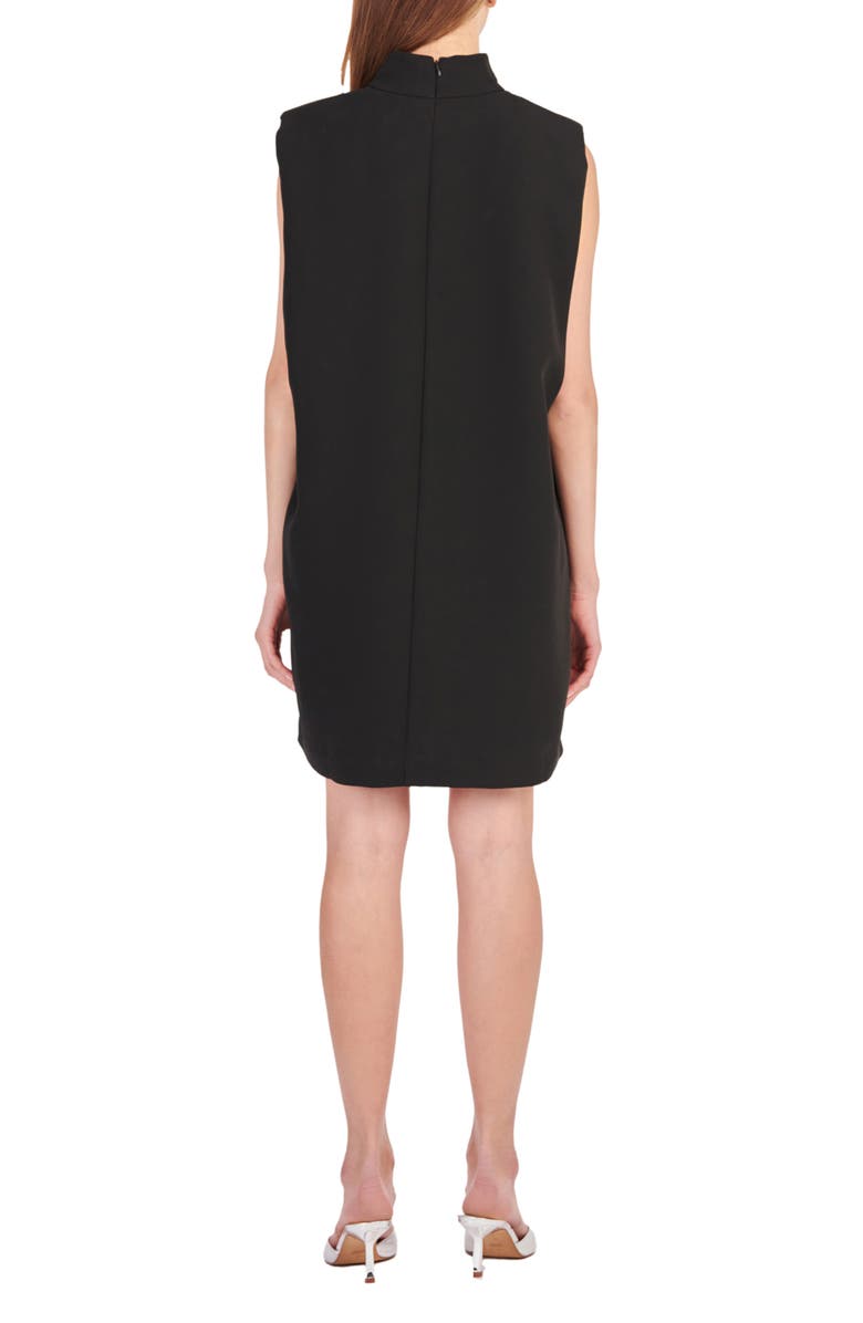 English Factory Mock Neck Sleeveless Shift Dress, Alternate, color,