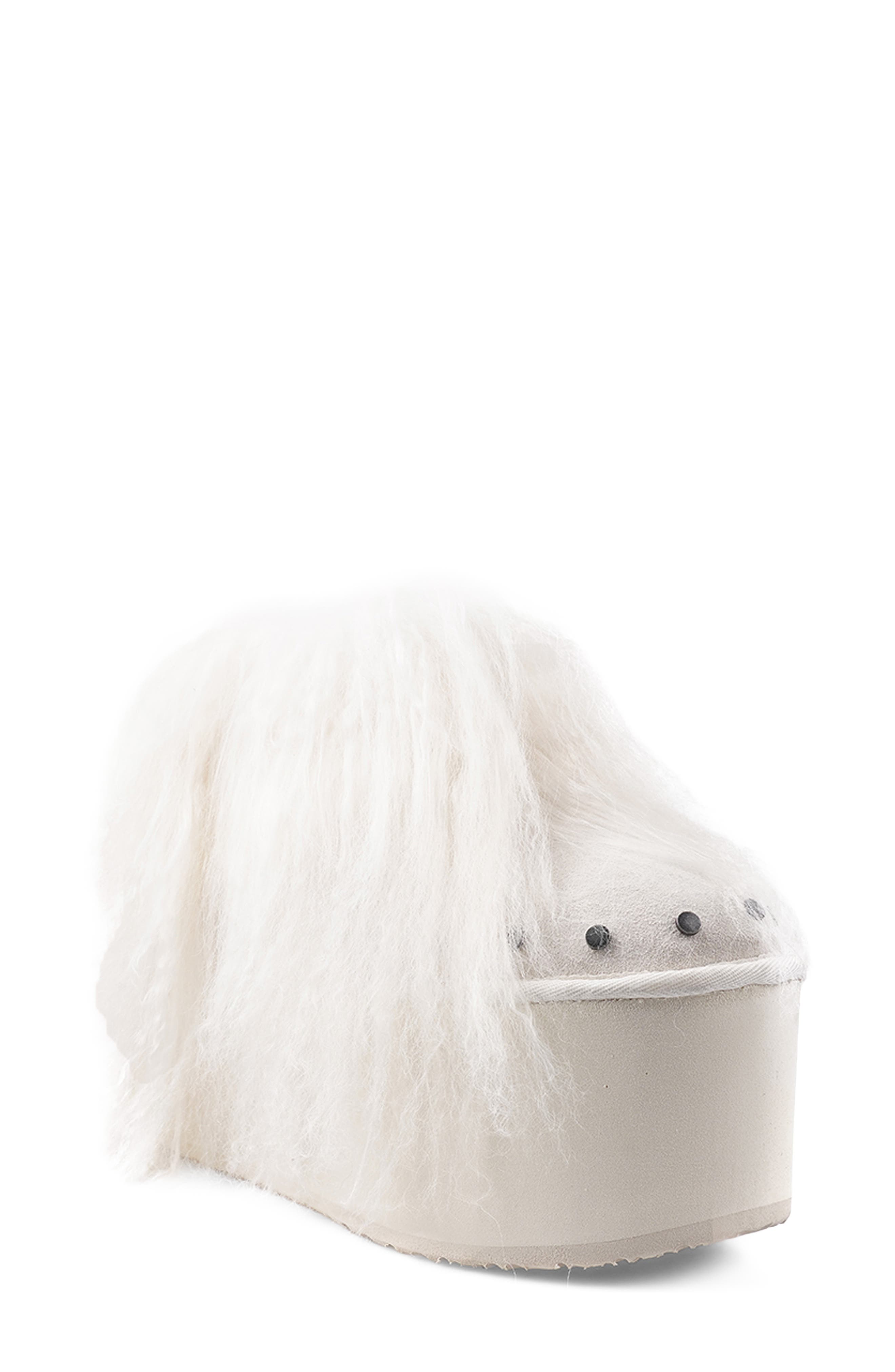 ZIGI Alleja Genuine Shearling Platform Bootie, Main, color, Ivory