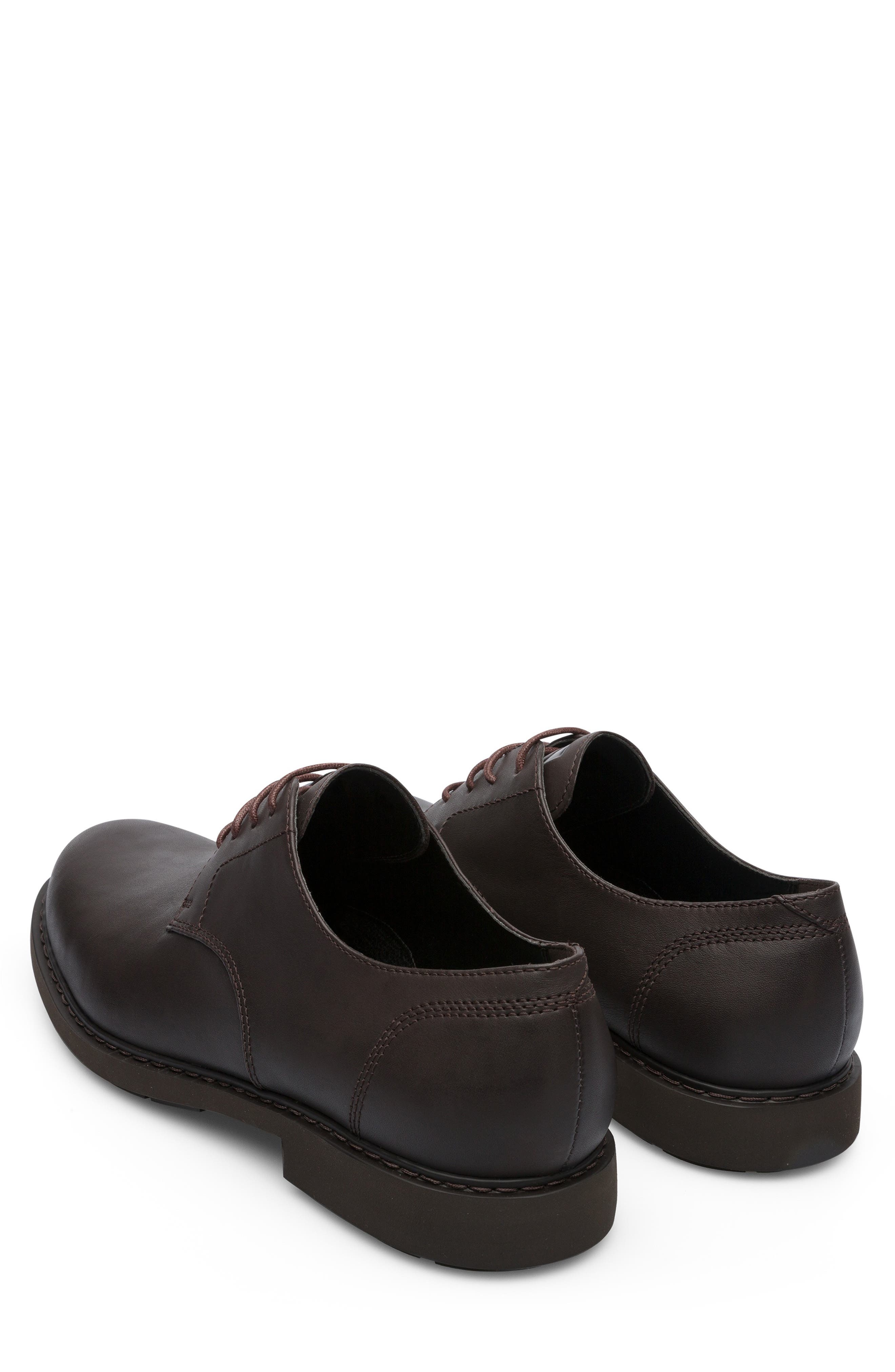 Camper Neuman Plain Toe Derby, Alternate, color, Dark Brown