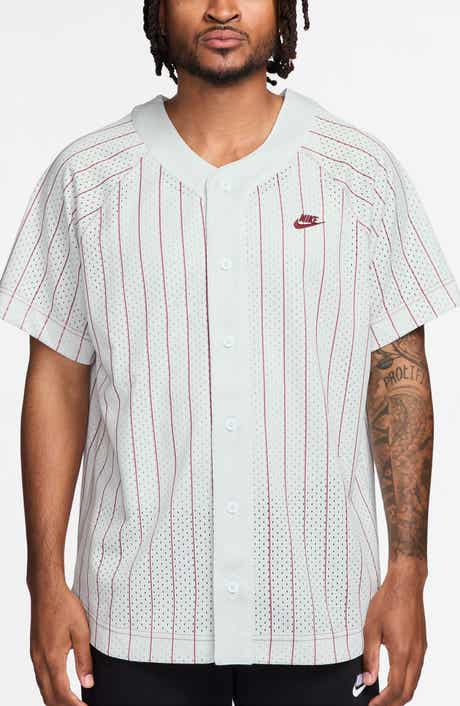 Club Stripe Mesh Baseball Jersey