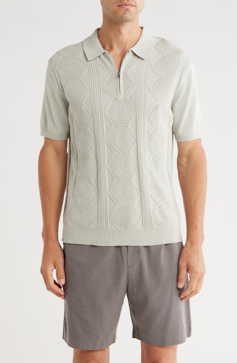 Quarter Zip Polo Sweater