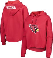 New Era Women's New Era Cardinal Arizona Cardinals Foil Sleeve Pullover Hoodie
