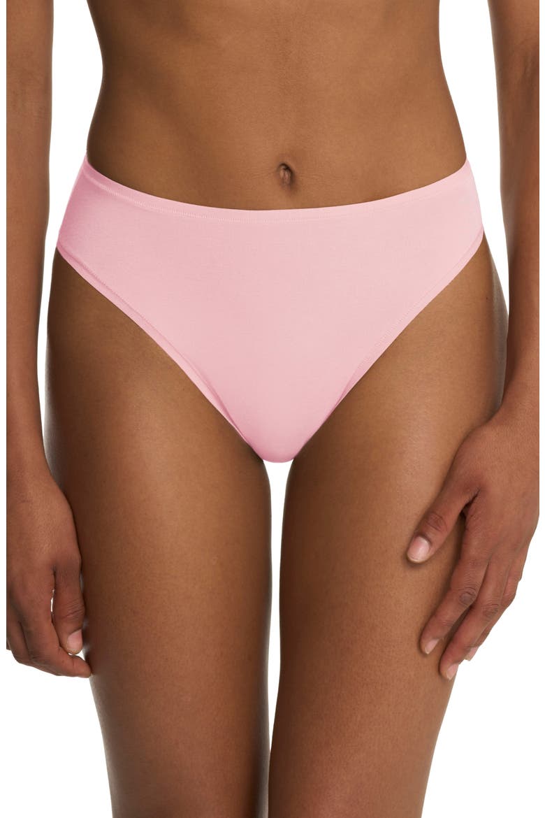 Bliss Bare Cotton High Cut Briefs, Main, color, PRFCT PINK