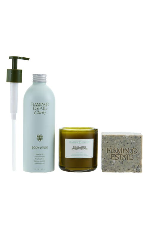 Flamingo Estate Douglas Fir & Peppermint Morning Set In Green