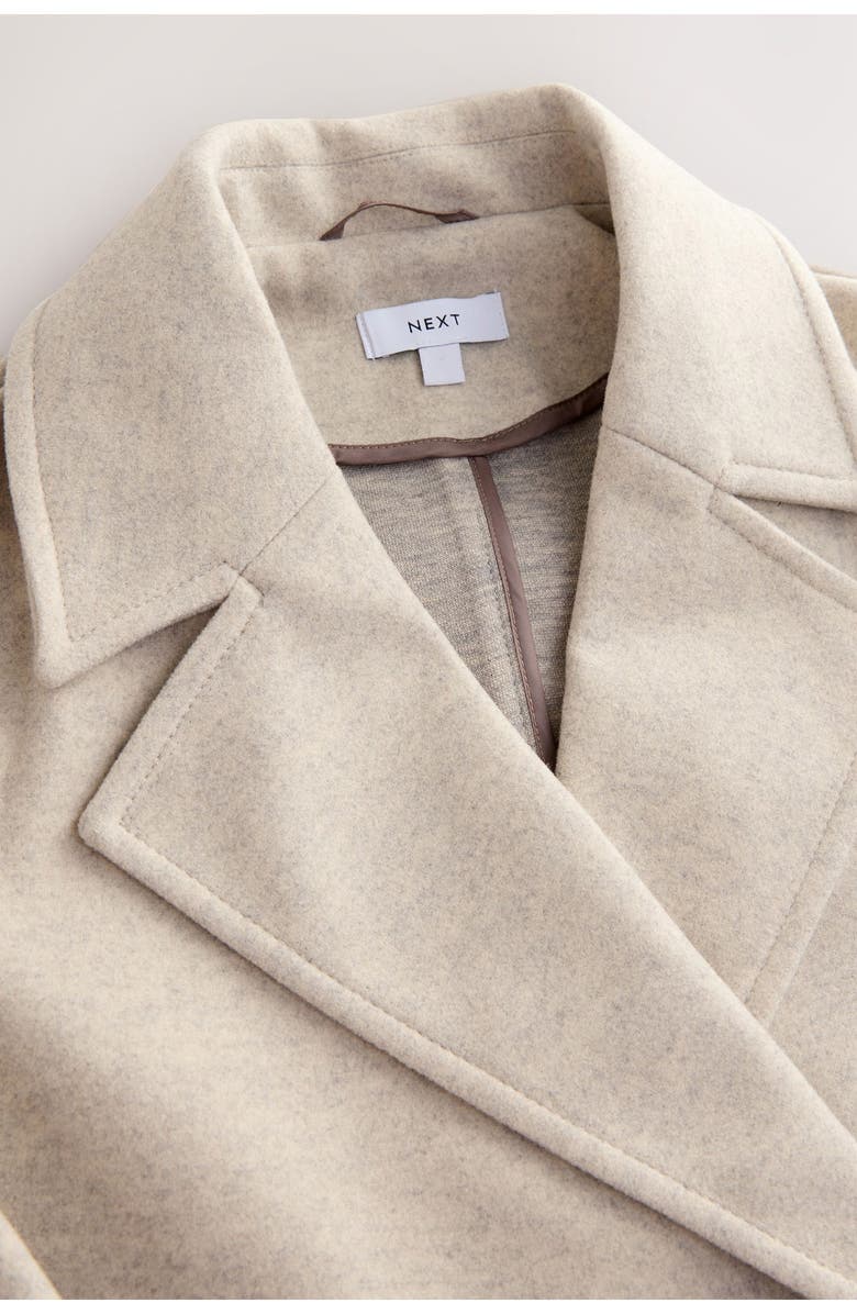 NEXT Double Breasted Coat, Alternate, color, Neutral