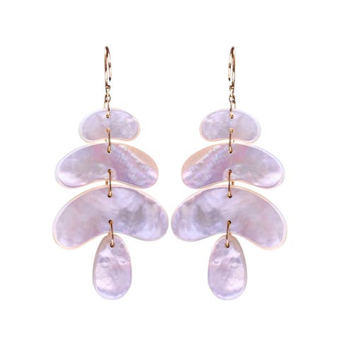 Small Mother-of-Pearl Flat Earrings