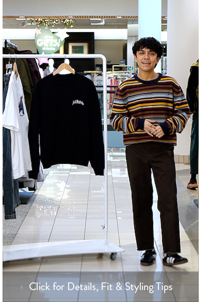 Descent Oversize Embroidered Crewneck Sweatshirt video