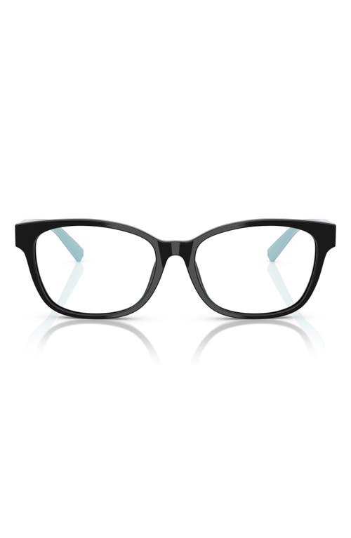 Tiffany & Co . 53mm Pillow Optical Glasses In Black