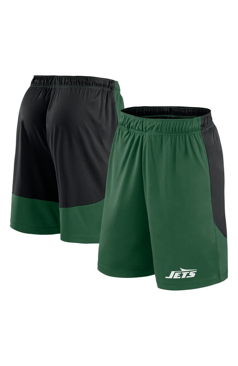 FANATICS Men's Fanatics Green/Black New York Jets Launch Shorts, Main, color, Green