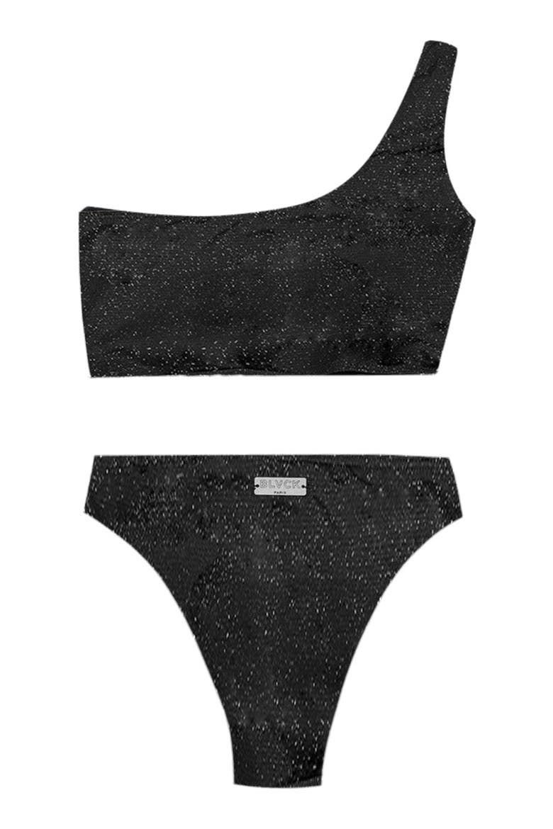 Glitter Swimsuit, Alternate, color, Black