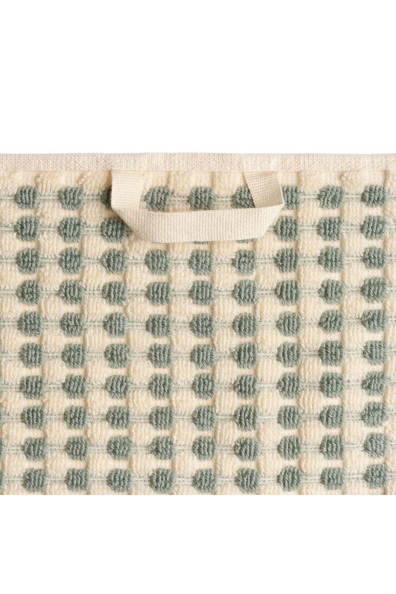 Dots Turkish Cotton Terry Towel Bundle, Alternate, color, Sage Green