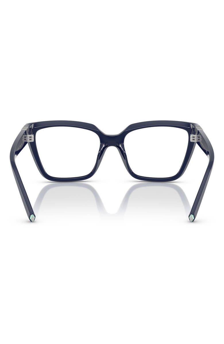 Tiffany & Co. 52mm Square Optical Glasses, Alternate, color, Dark Blue