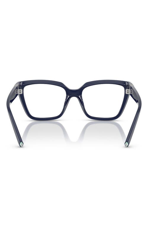 Tiffany & Co . 52mm Square Optical Glasses In Dark Blue