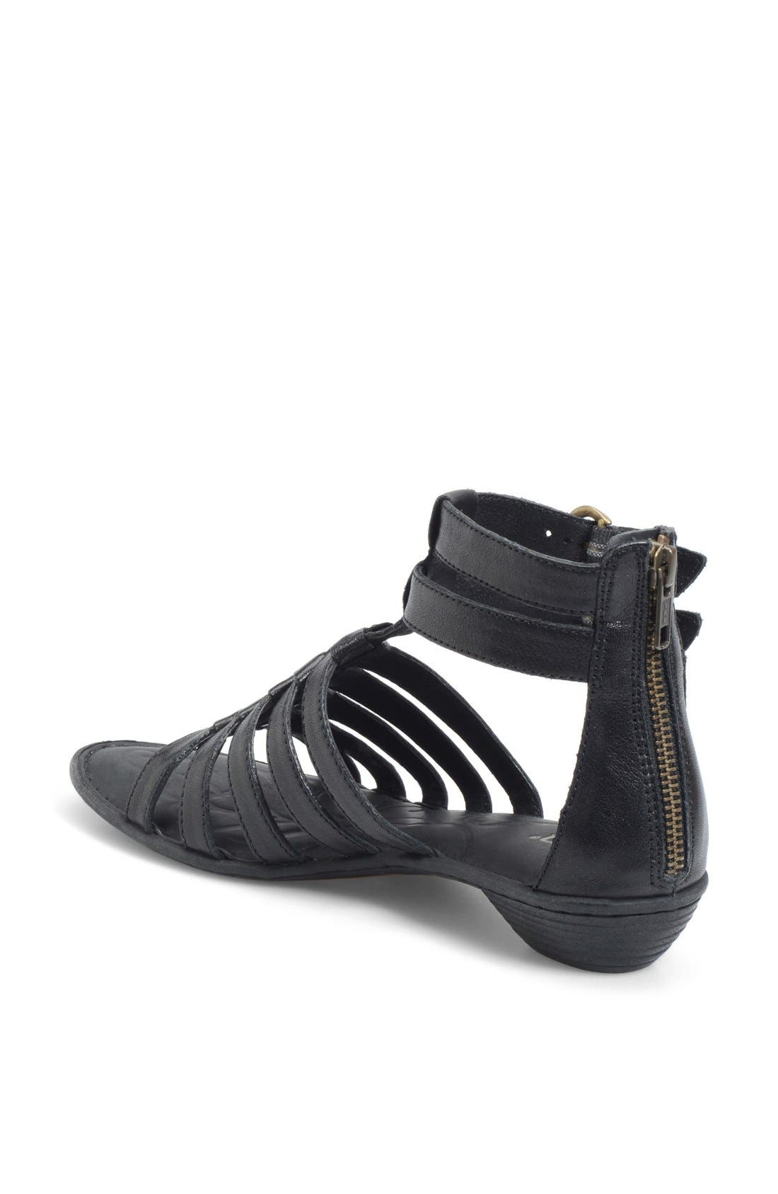'Nikka' Sandal, Alternate, color, BLACK