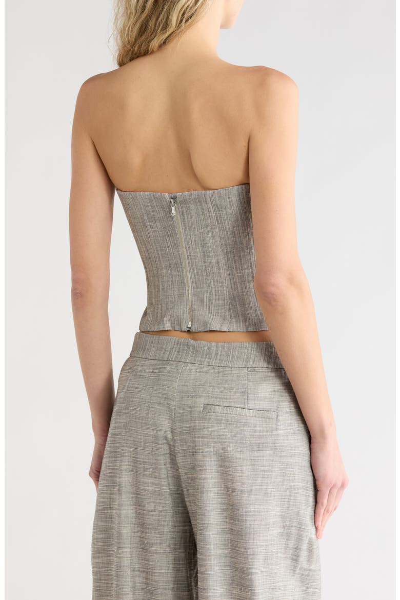 Jillian Bustier Top, Alternate, color, LIGHT HEATHER GREY