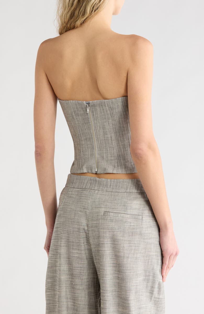TWP Jillian Bustier Top, Alternate, color, Light Heather Grey