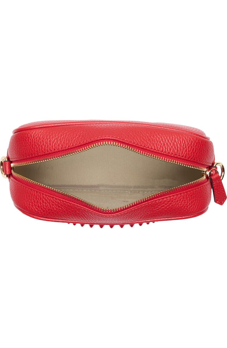 VALENTINO BY MARIO VALENTINO Mia Rockstud Leather Camera Bag, Alternate, color, Fuego