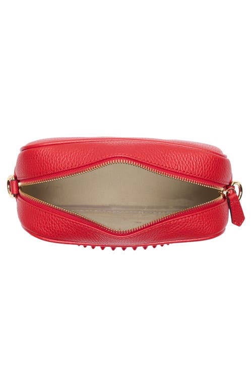 Valentino By Mario Valentino Mia Rockstud Leather Camera Bag In Red